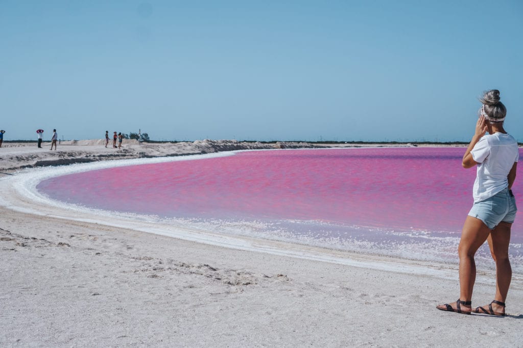 Las Coloradas Pink Lake Mexico