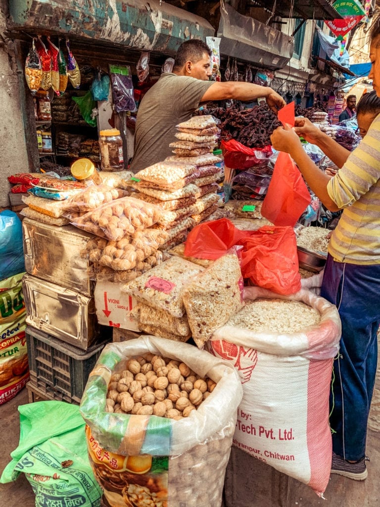 Nepali Food - market
