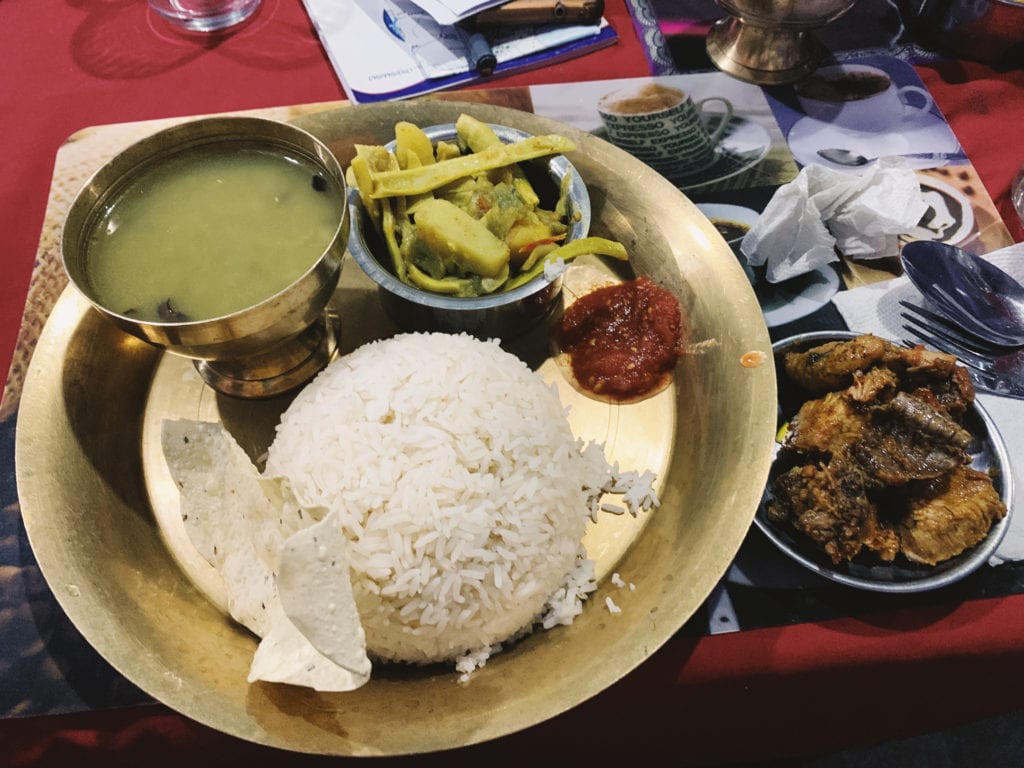 Nepali Food - Dal Bhat