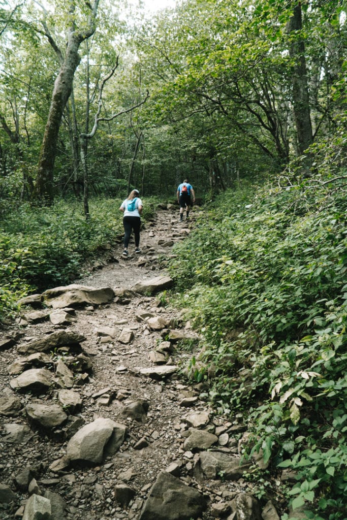 Hiking Hawksbill Summit Trail in Shenandoah National Park - Syria, Virginia