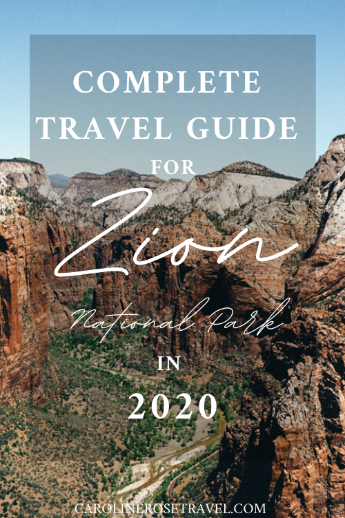 Zion National Park Travel Guide - Pinterest Post