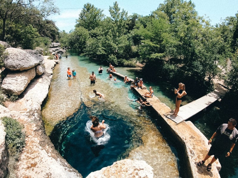 Guide to Visiting Jacob's Well in Austin Texas Caroline Rose Travel