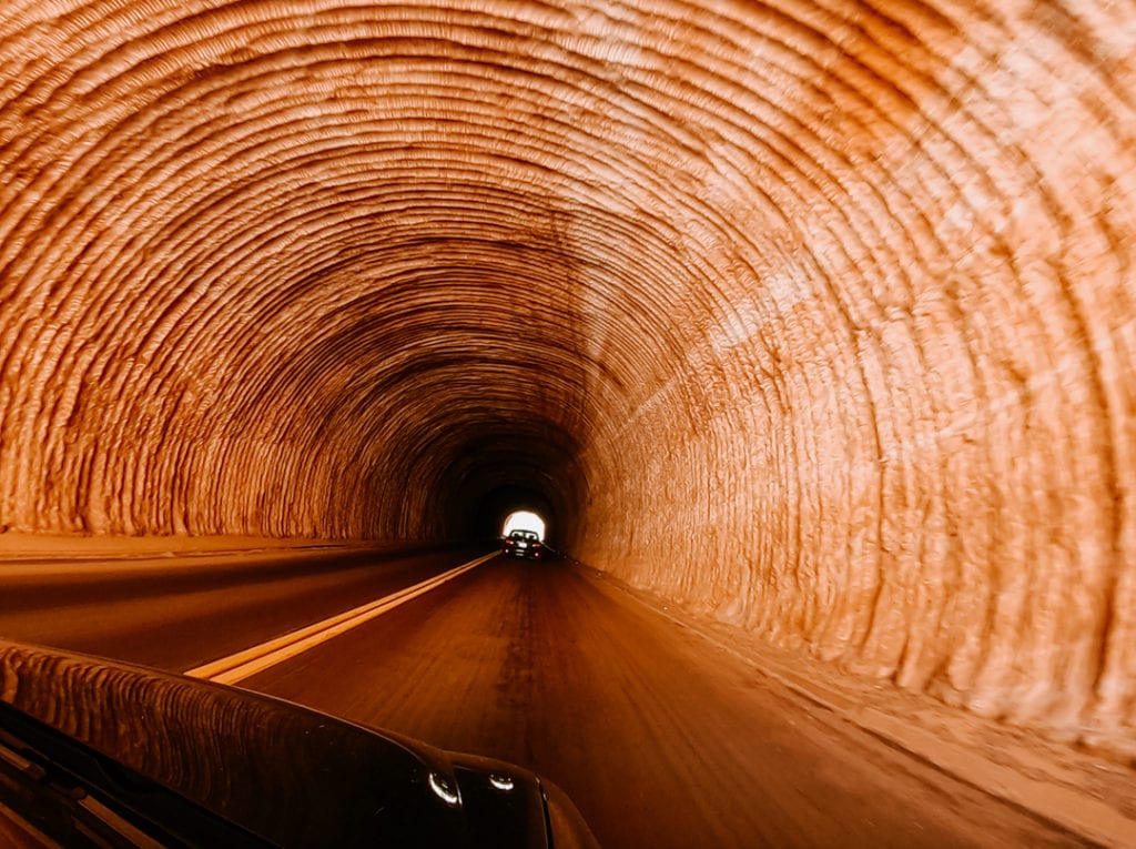 Zion Mount Carmel Scenic Drive - Tunnel