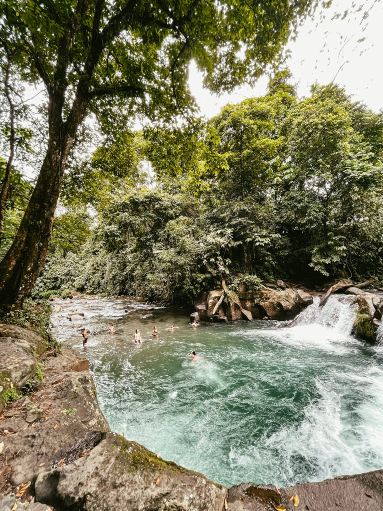 Rope swing in La Fortuna Costa Rica