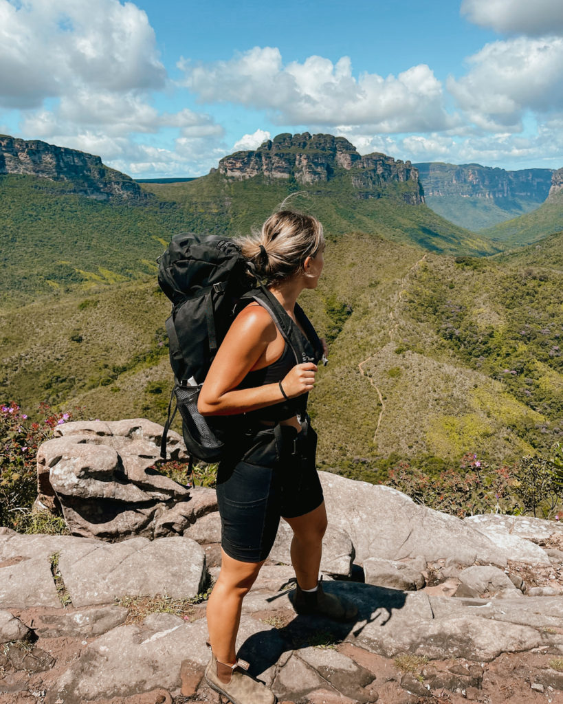 Backpack for trekking Pati Valley in Chapada Diamantina