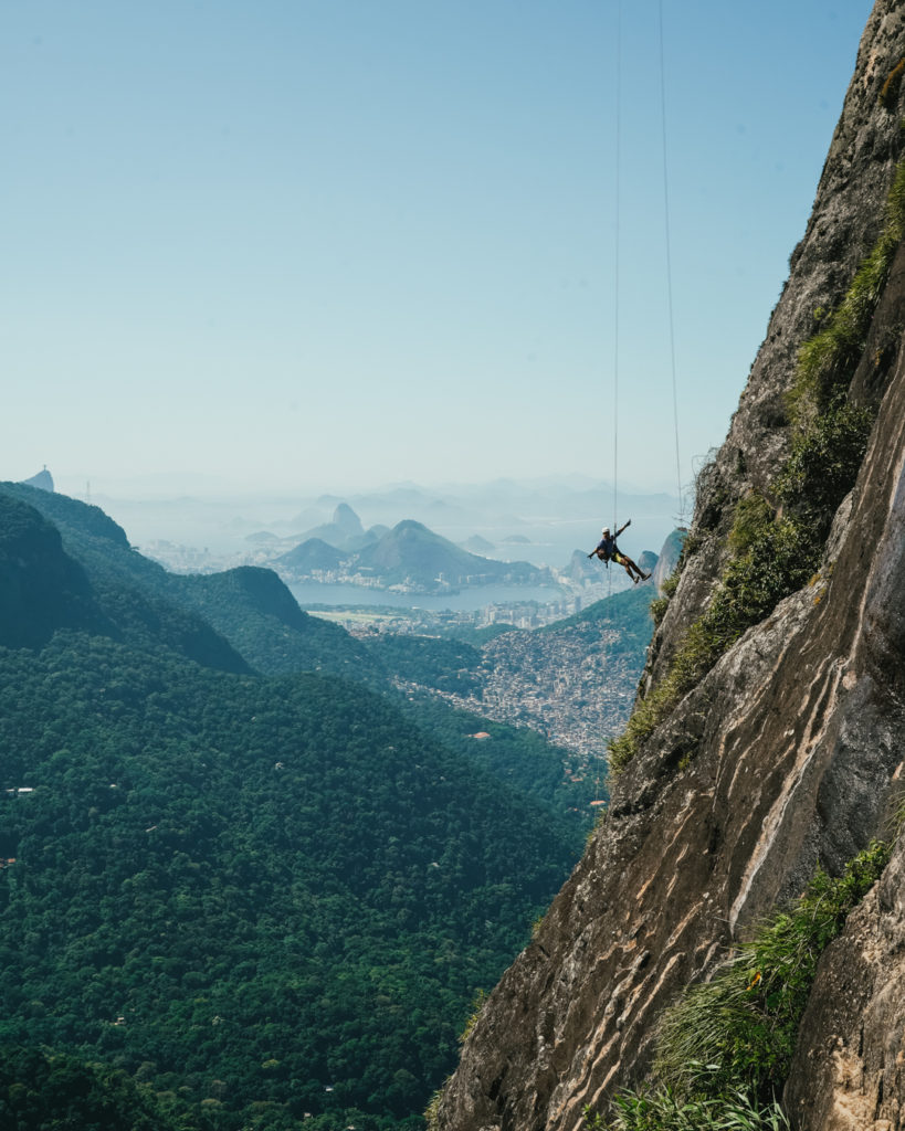View from Pedra da Gavea in Rio de Janeiro Brazil