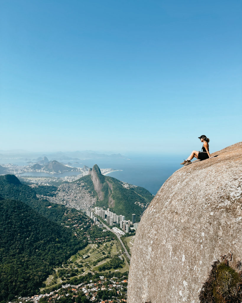 View from Pedra da Gavea in Rio de Janeiro Brazil