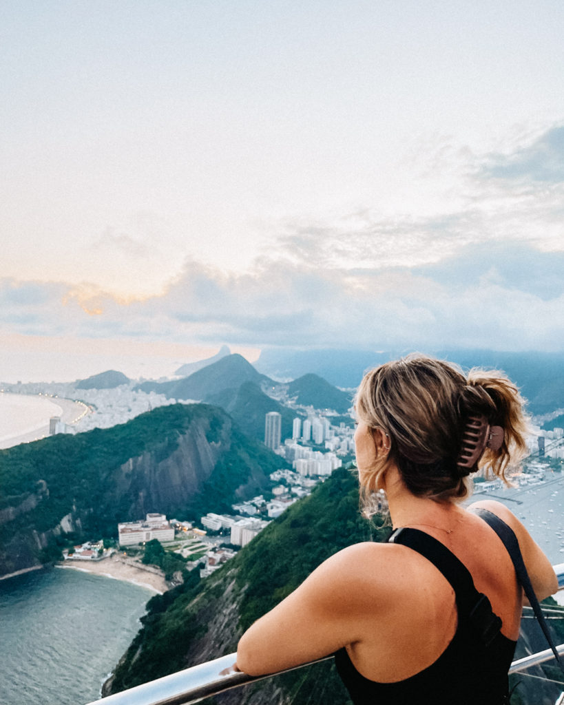 View from Sugarloaf mountain in Rio de Janeiro Brazil