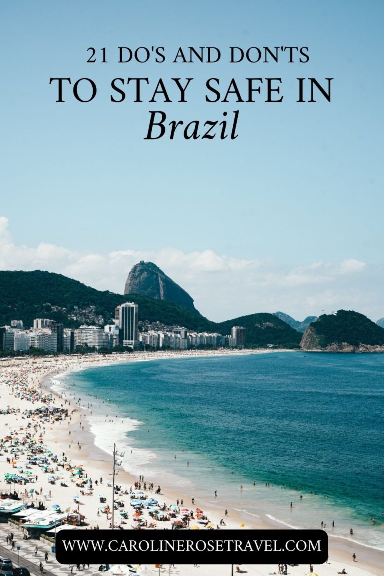 ways to stay safe in Brazil