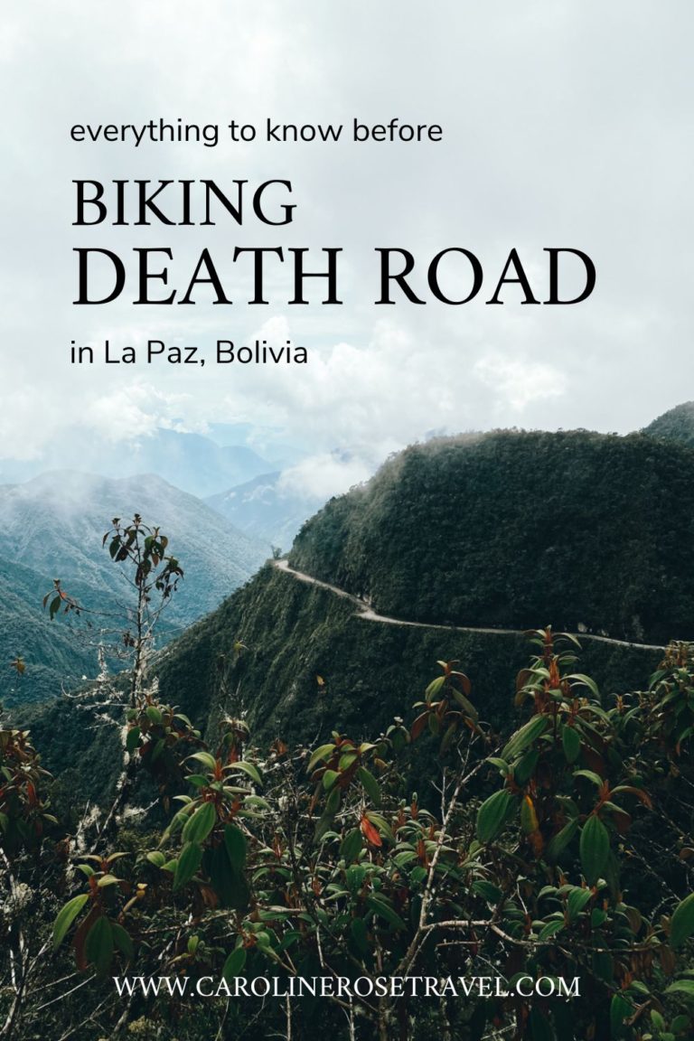 everything you need to know to bike death road in L Paz Bolivia - Pinterest thumbnail