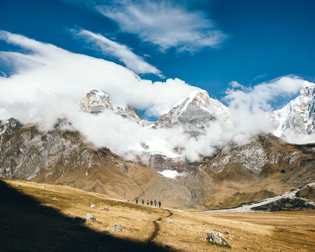Cordillera Huayhuash in Huaraz Peru