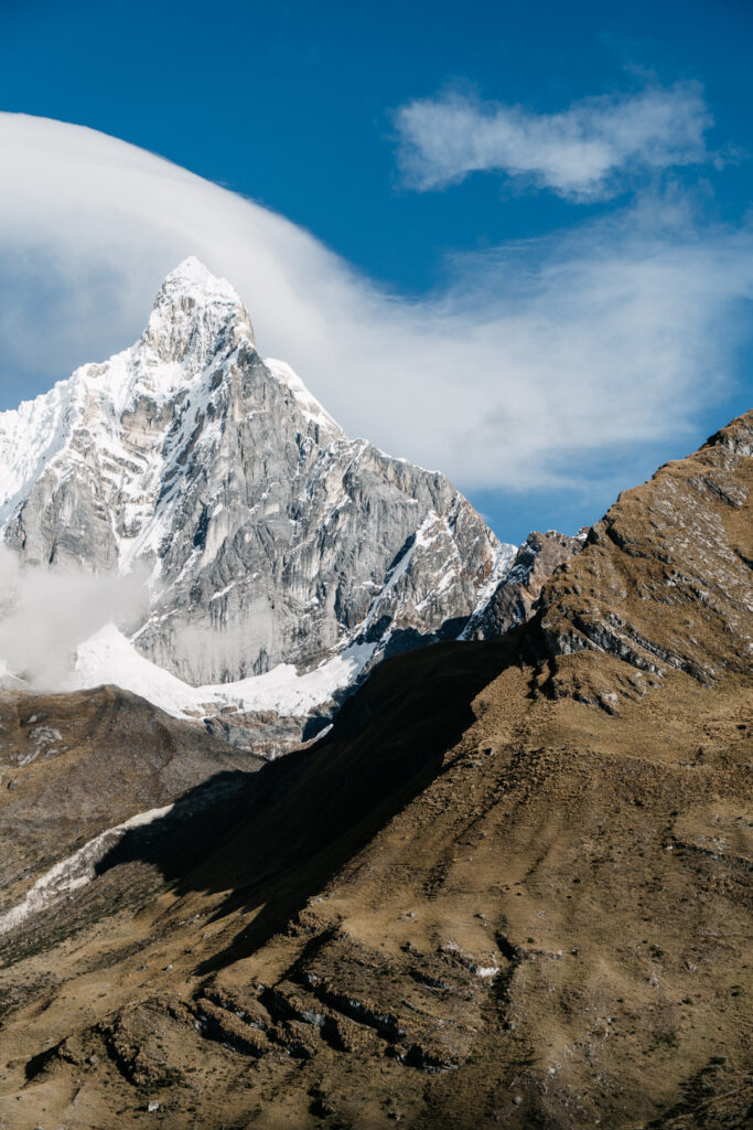 Mountain peak in the Cordillera Huayhuash