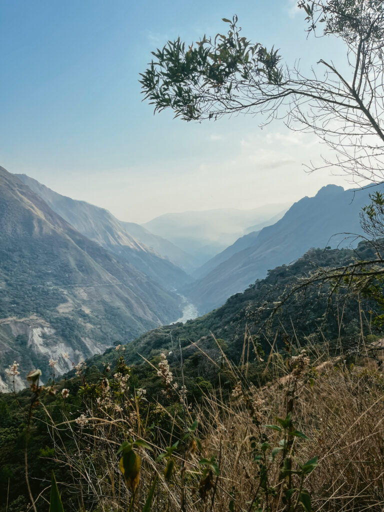 Views from jungle of Salkantay Trek
