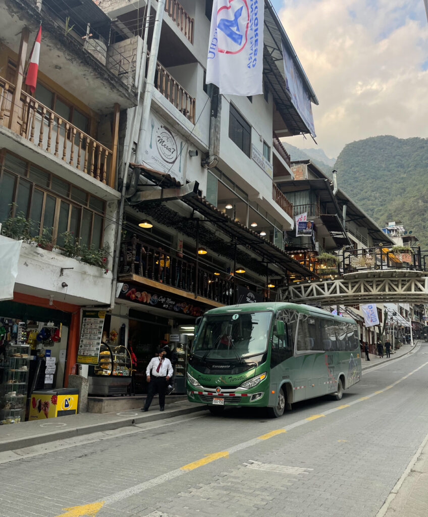 Bus from Aguas Calientes to Machu Picchu