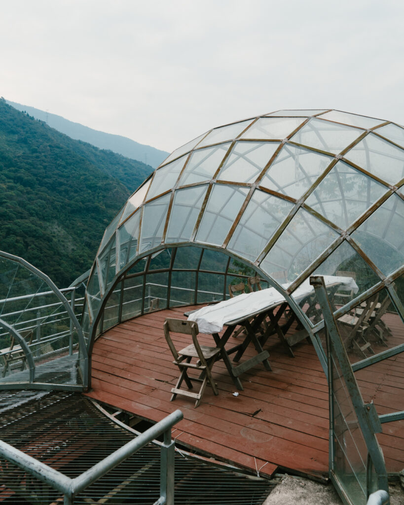 Glass globe accomodation during Salkantay Trek to Machu Picchu