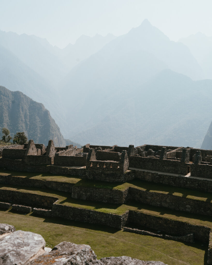 Incan architecture of Machu Picchu in Peru