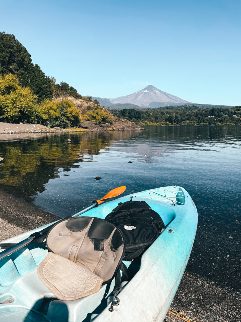 kayaking lake Villarrica