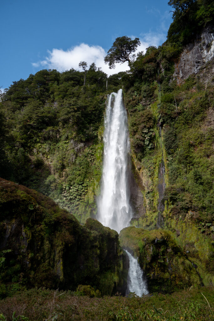 Salto El Leon - a huge waterfall in Pucon Chile