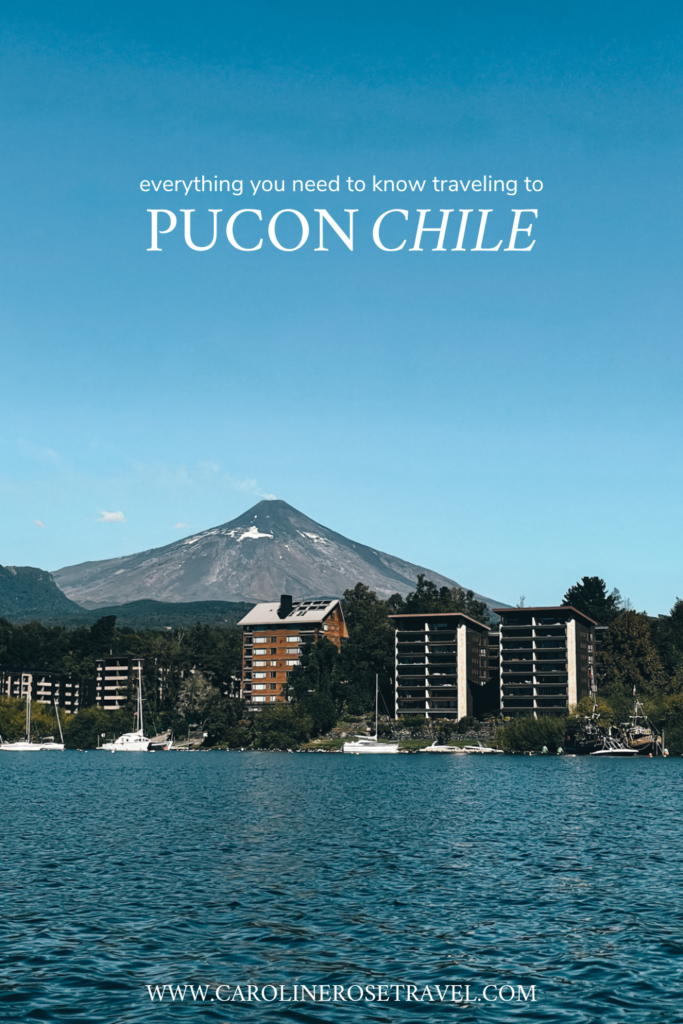 Pucon Chile blog post pinterest banner
