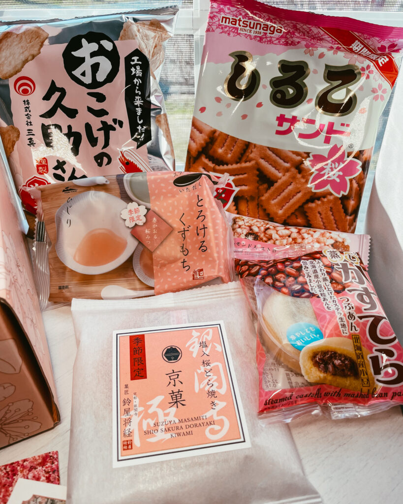 Treat and authentic confections from March Sakuraco snackbox