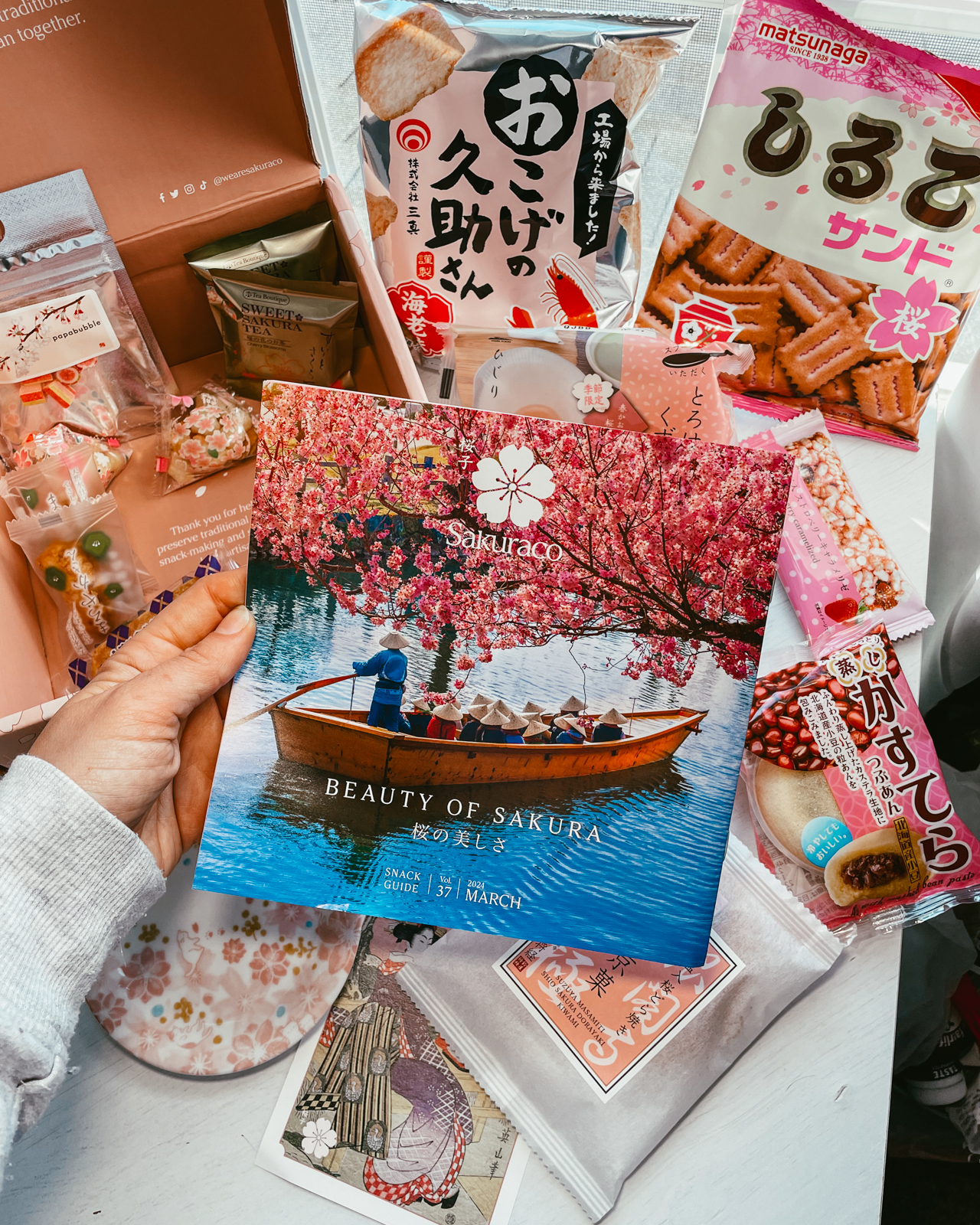 A look inside a subscription snack box of Japanese treats