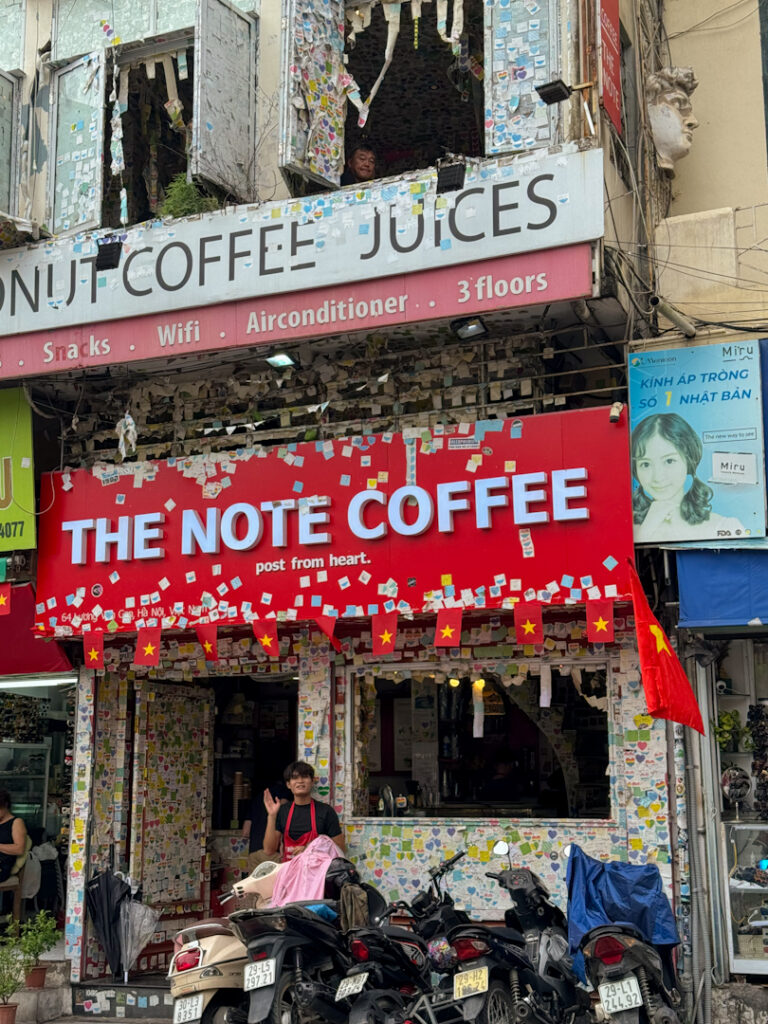 The Note Coffe in Hanoi Vietnam